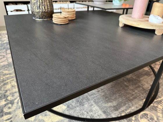 Image 1 of Luxe Prismo salontafelset - Keramiek met Epoxy onderstel