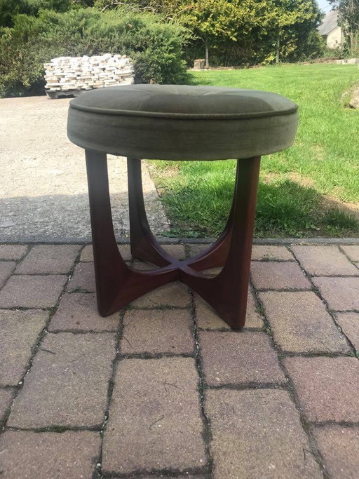 Otomana danesa de teca Mid-Century de G-Plan, años 60