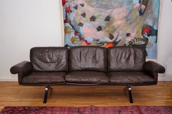 Image 1 of Vintage De Sede DS 31 bank in bruin leer, in zeer goede staat.
