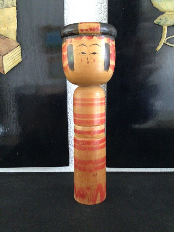 Image 1 of Set di 4 Kokeshi giapponesi vintage