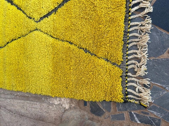 Traditioneel geel Berberkleed van natuurlijke wol, 150 cm x 250 cm – Accupunto, Vloerkleden en tapijten, Wool (photo 7 of 8)