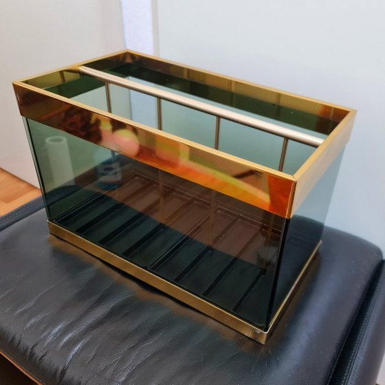 Image 1 of Reading tray newspaper rack Mascagni Memphis style Hollywood Regency vintage beautiful