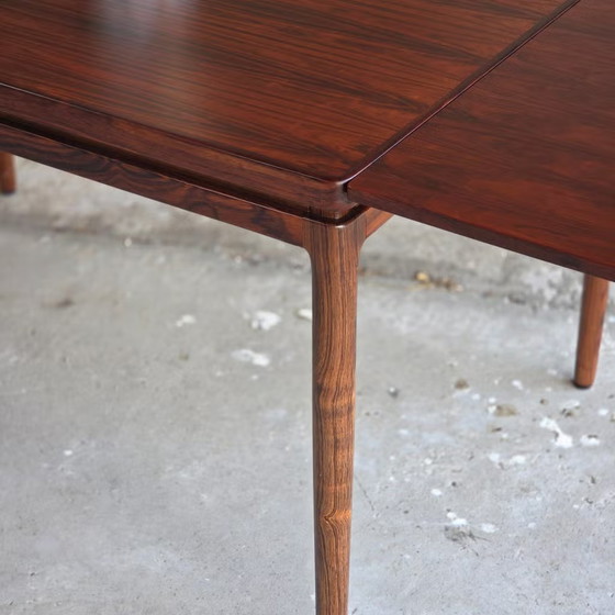 Johannes Andersen, Christian Linneberg, vintage Deense tafel, Andersen (Johannes), Eettafels, Hout, Bruin (foto 3 van 22)