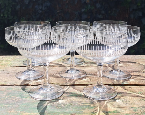 Image 1 of 8 vintage Champagne glazen Rosenthal BACCHUS 