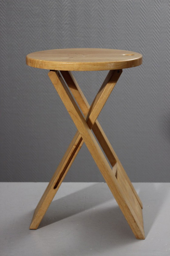 Image 1 of Vintage folding stool "Suzy", modernist design by Adrian Reed, 1980s