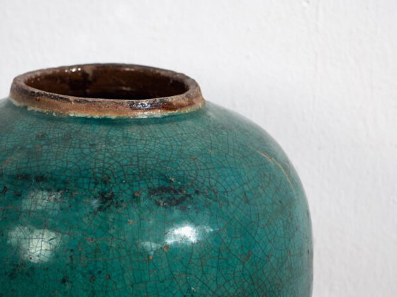 Antieke groene ronde vaas (ca. 1820) #28 – Vazen (photo 12 of 34)