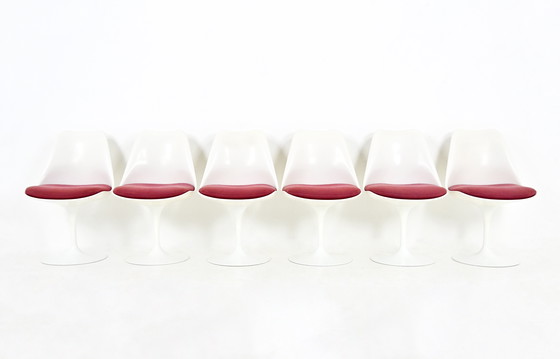 Image 1 of Chaises de salle à manger Tulip par Eero Saarinen pour Knoll International, 1970, ensemble de 6