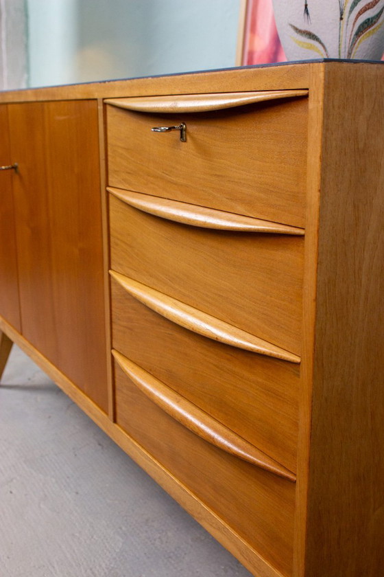 Image 1 of Vintage sideboard chest of drawers Mid Century teak nut 60s