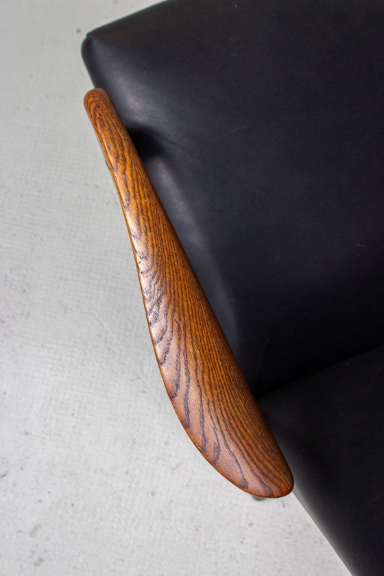 Image 1 of Fauteuil vintage Yngve Ekström, style Easy Chair, en chêne, milieu du siècle, années 60