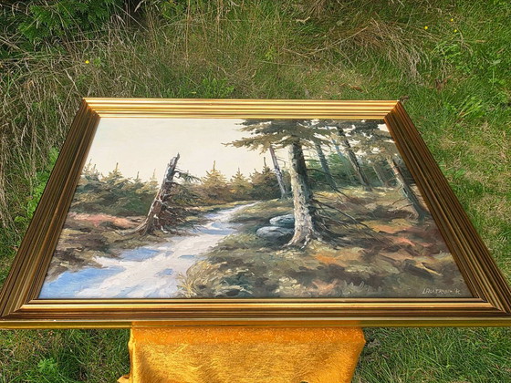 Original Mid-Century Oil Painting by Christian Lautrup – Paintings & Drawings, Canvas (photo 4 of 11)