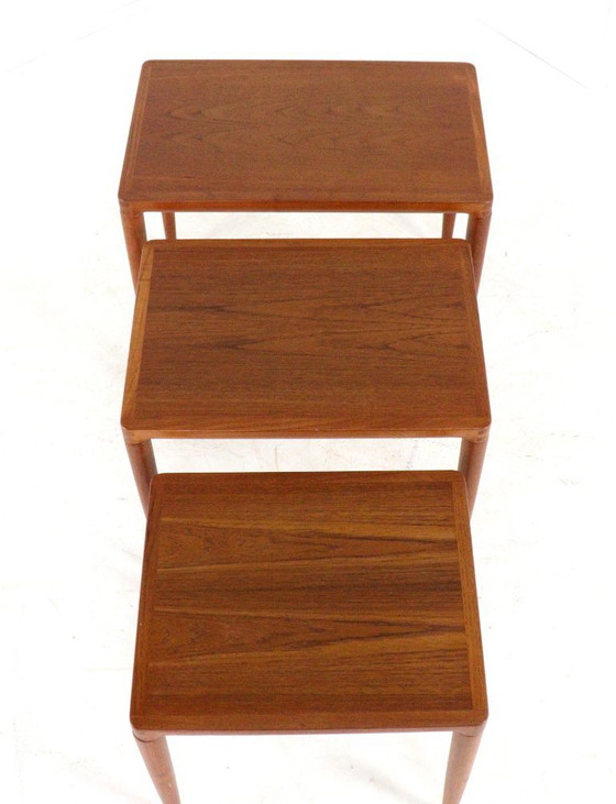 Image 1 of Tables d'appoint gigognes Henry W. Klein pour Bramin, style vintage danois