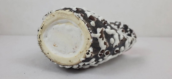 Fat Lava Vase Small Massé Morvan – Porcelain, Vintage (photo 7 of 8)