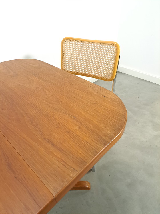 Image 1 of Teak Hout Uitschuifbare Eettafel Vintage Tafel