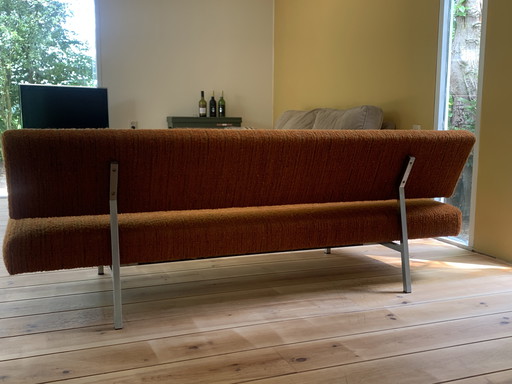 Martin Visser sofa bed orange bouclé fabric