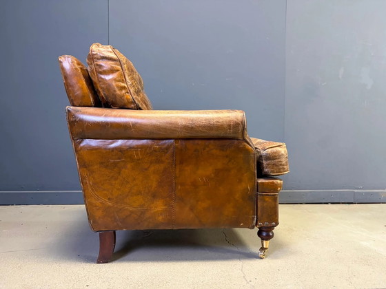 Fauteuil club en cuir style années 50 – Leather, Mid Century Modern (photo 3 of 13)