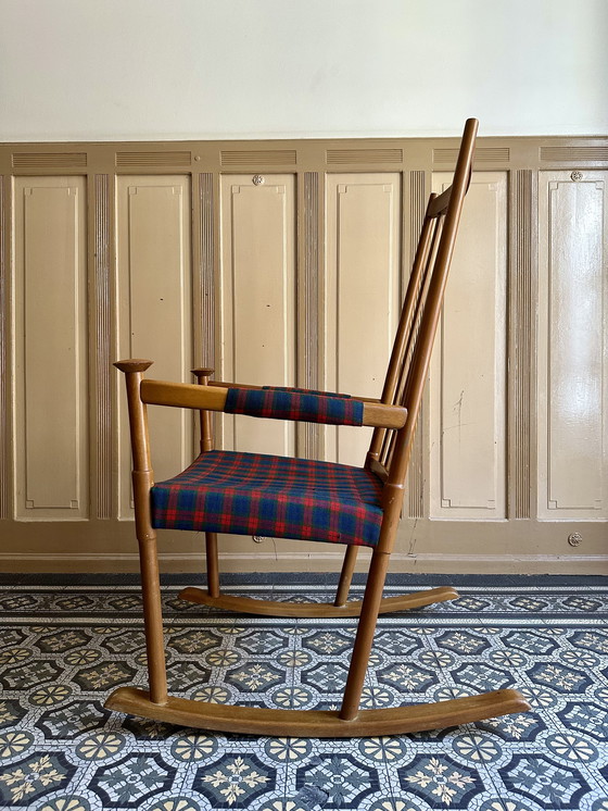 Image 1 of Fauteuil à bascule de Karl-Axel Adolfsson pour Gemla, Suède années 1960