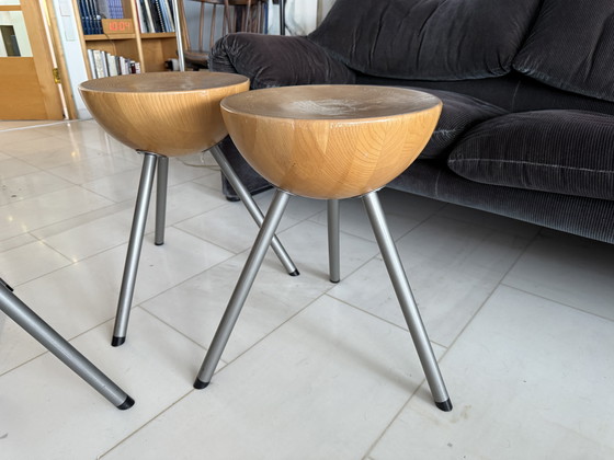 Image 1 of 6 rare sedie da pranzo postmoderne – di Rob Eckhardt (anni '80)