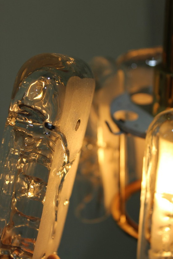 Image 1 of Design-Pendelleuchte Doria Eisglas