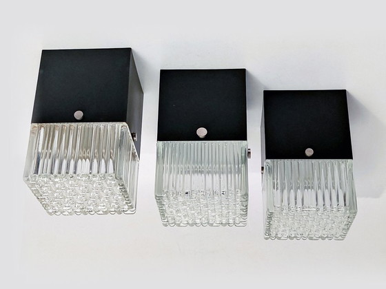 Plafonniers Forme Cubique Années 60 – Metal (photo 5 of 24)