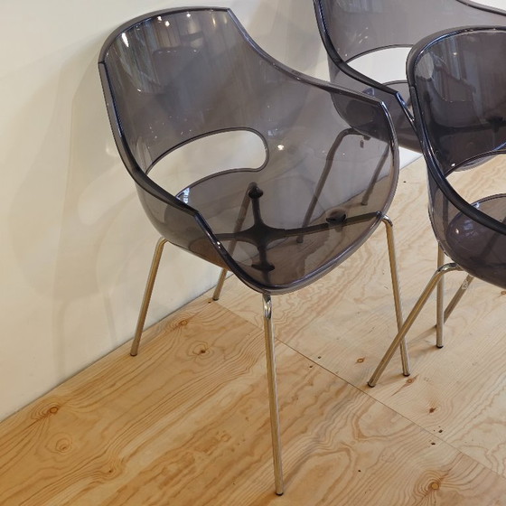 Image 1 of Vintage Space Age Opal plastic chairs
