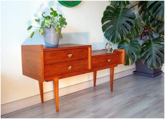 Image 1 of Teakhouten dressoir, jaren 60