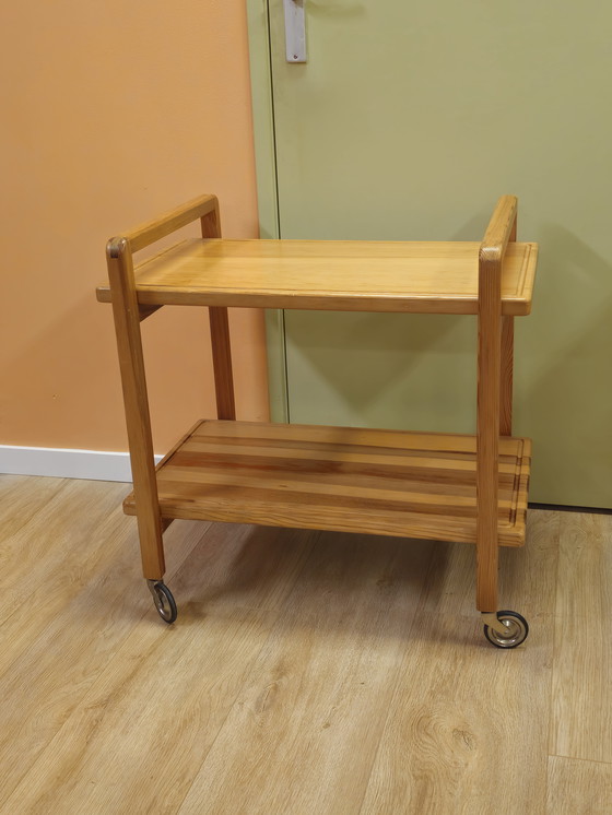 Image 1 of Carrello da portata vintage in opale, carrello per bevande, tavolino laterale