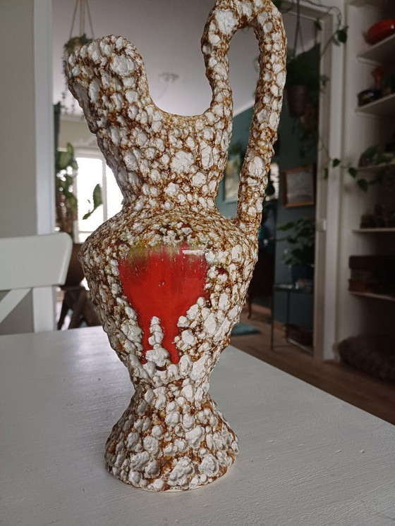 Image 1 of Fat lava vase Brutalist style