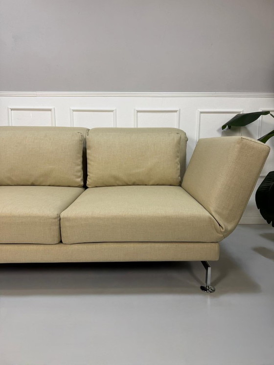 Image 1 of Brühl Moule Sofa Beige Sand Sleeper Sofa Designer Couch