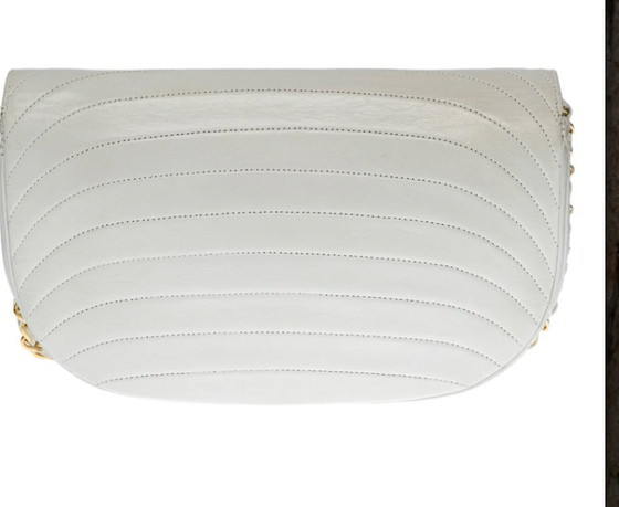 Image 1 of Borsa CHANEL in cuoio bianco - 100669