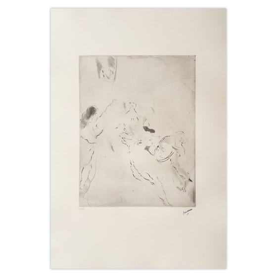 Image 1 of Jules PASCIN Toilette de Bethsabée etching 1980