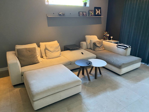 Minotti Powell sofa and Army side table