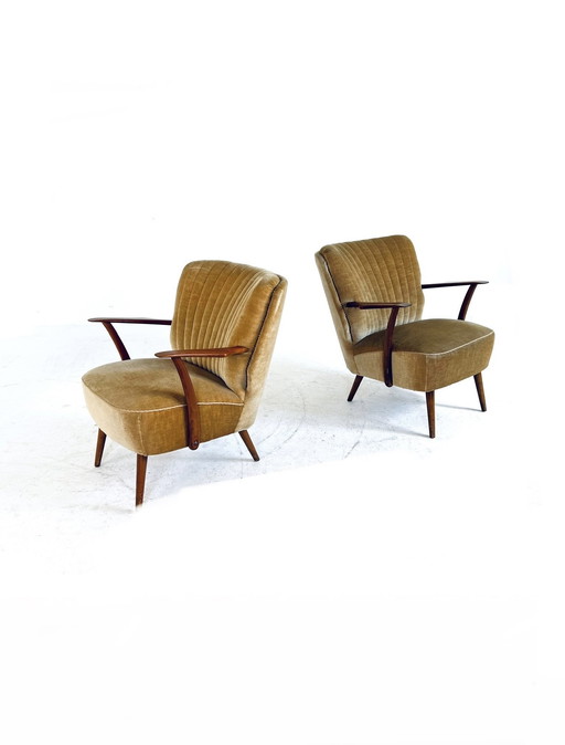 Set of 2 vintage cocktail chairs '60s
