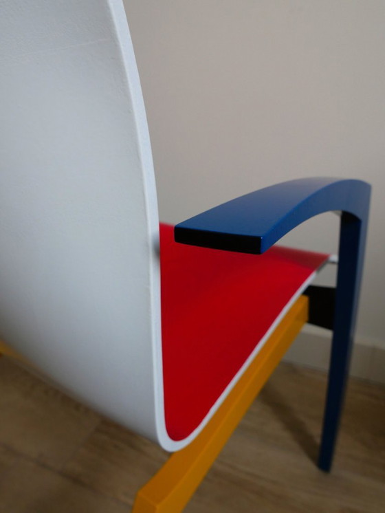 Image 1 of Sedia da pranzo Leolux Camarilla ispirata a "Mondriaan".