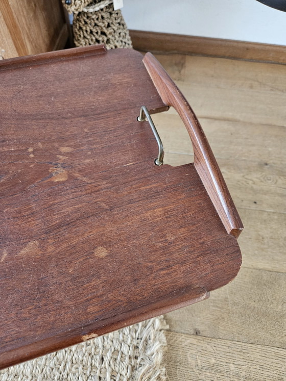 Image 1 of Originele Vintage Tixi Tray Table - Bendt Winge voor Aase Dreieri, Ganddal (Noorwegen)