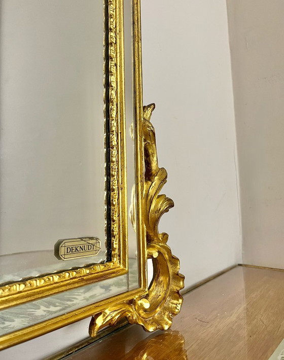 Specchio Vintage DeKnudt con Foglia d'Oro – Glass (photo 3 of 6)