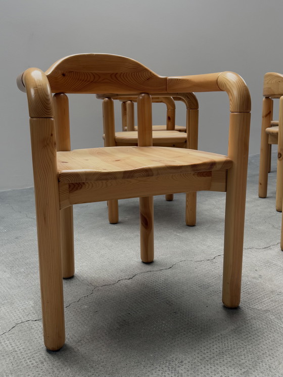 Image 1 of Lot de 6 chaises de salle à manger rares Rainer Daumiller pour Hirtshals Savvaerk, Danemark années 1980