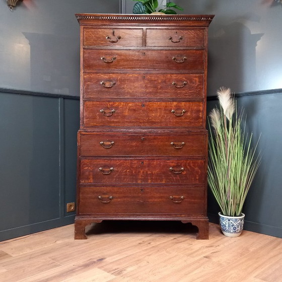 Image 1 of George III chest on chest ladekast uit 1830