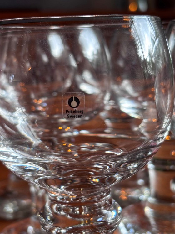 6x H40 Erik Hoglund Bicchieri da Vino Vintage Pukeburg Svezia – Pukeberg, Bicchieri e caraffe, Glass (photo 5 of 6)