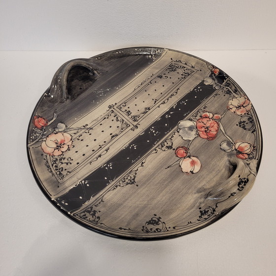 Image 1 of Bandeja de Cerámica con Motivos Florales, Poterie Galtié, 80’s – Francia