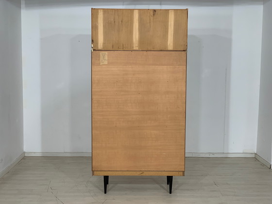 Image 1 of Mid century highboard cabinet secretary vintage