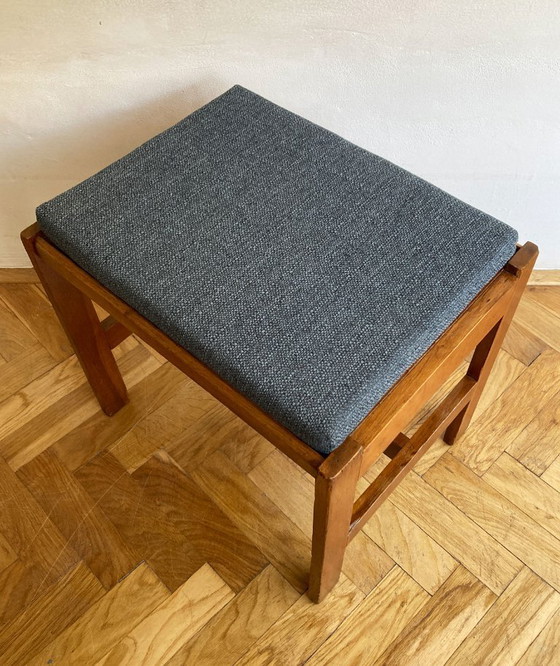 Image 1 of Tabouret en bois de style scandinave des années 1970