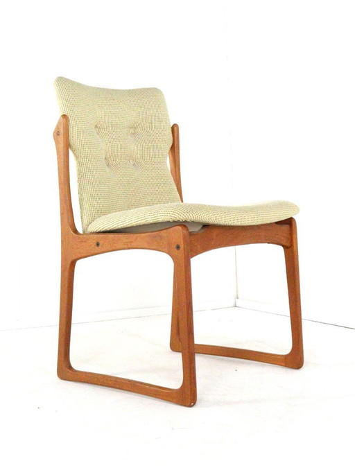 Ensemble de 6 chaises de salle à manger Vamdrup vintage danois
