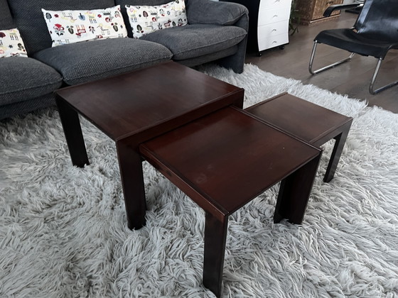 Image 1 of ENSEMBLE DE 3 TABLES GIGOGNES MODÈLE 777 PAR AFRA SCARPA & TOBIA SCARPA POUR CASSINA, ANNÉES 1960