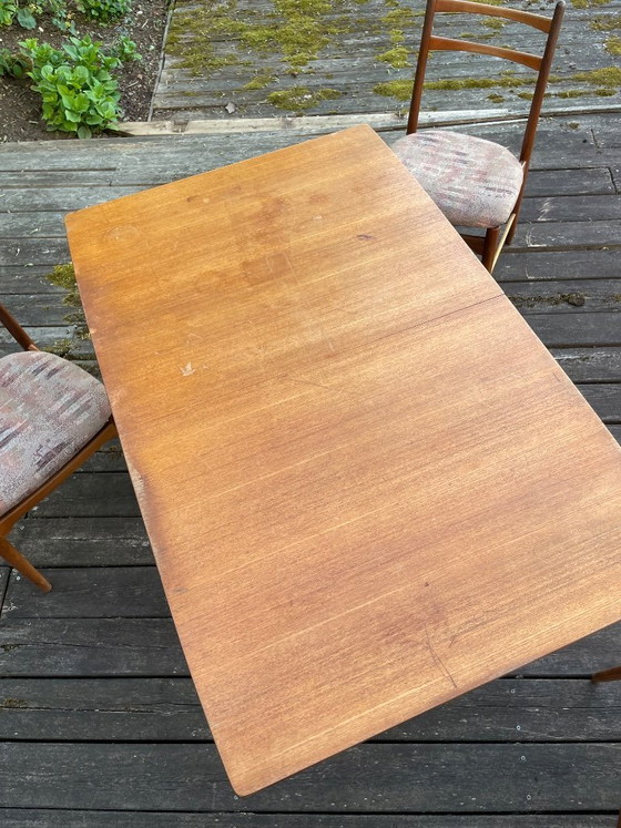 Image 1 of 1950s dining table with 4 chairs