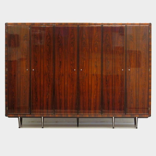 Armadio vintage italiano in palissandro, anni '60