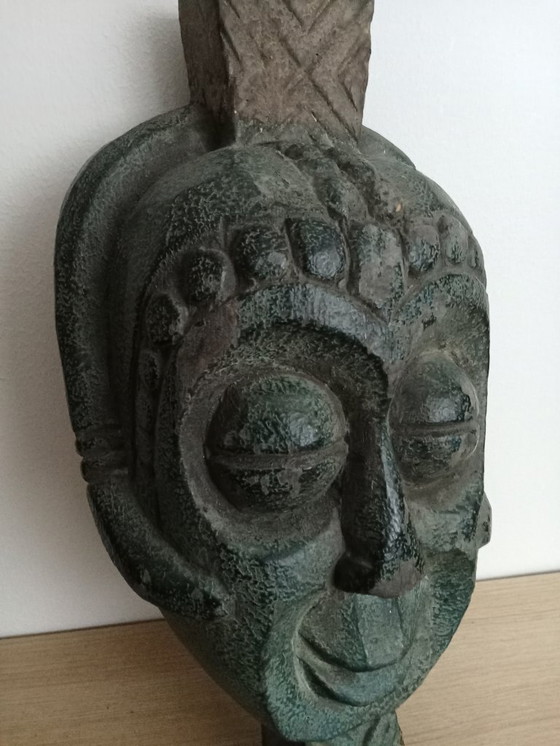 Image 1 of Maschera da parete in legno verde dal Camerun / Africa