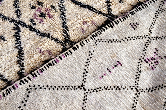 Image 1 of  Tapis marocain vintage Beni Ourain - 235 x 143 cm