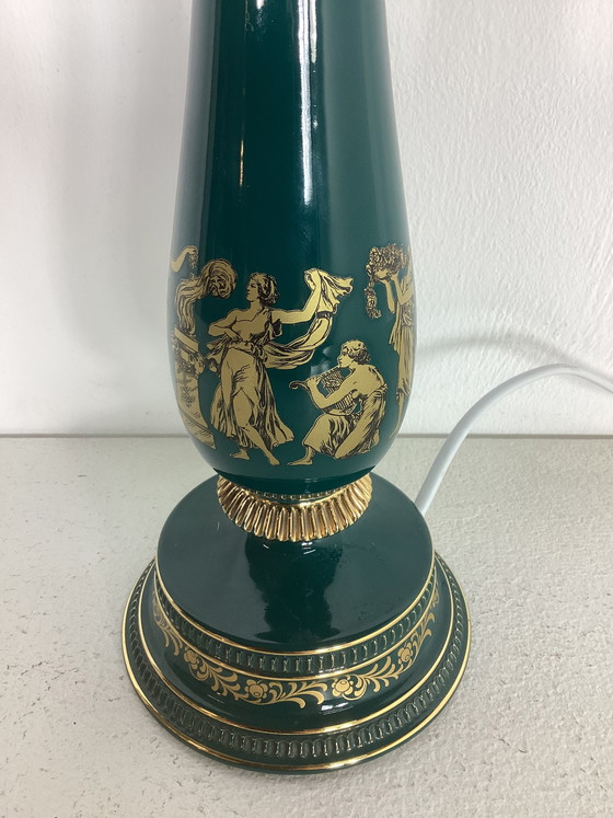 Image 1 of Vintage Italian Florentine porcelain lamp