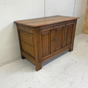 Antique flap cabinet chest TV cabinet storage oak wood