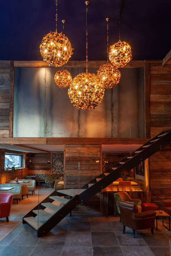 Image 1 of Gouden Hanglamp Rond